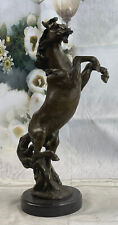 Allevamento Thoroughbred Quarto Rodeo Western Fattoria Art Bronzo Marmo Statua
