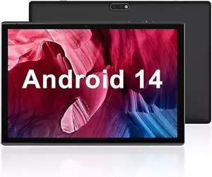Tablet 10.1 inch Ultra Big Android 14 Tablets 1TB Expandable 6GB RAM IPS Bundle - Picture 1 of 10