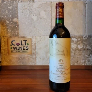 RP 90 pts! 1993 Chateau Mouton Rothschild wine, Pauillac RARE BALTHUS LABEL (#4) - Picture 1 of 3
