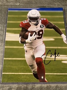 Chase Edmonds Arizona Cardinals Signed 8x10 Dual COAs - Picture 1 of 3