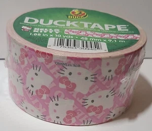 Hello Kitty Head Duct Tape Roll NEW RARE DISCONTINUED duck brand 1.88"x10yd - Picture 1 of 2