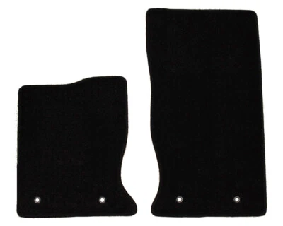 Alfombrillas delanteras Jaguar F-Type 2014-2017 2 piezas alfombrillas personalizadas negras Foto 1 de 4