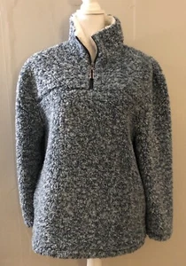 Copper Key Blue Pullover Fleece Quarter Zip Adult Size: Small - Warm & Soft - Picture 1 of 10