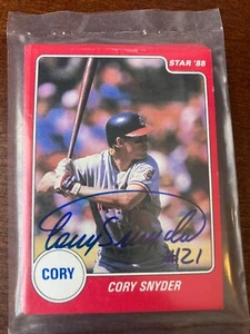 1984 Cory Snyder sealed and Autographed #121 11 card Star Co Set - Picture 1 of 2