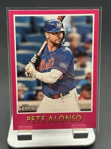 2024 Topps Heritage #75BS-11 Pete Alonso 1975 Béisbol Sensaciones - Imagen 1 de 2
