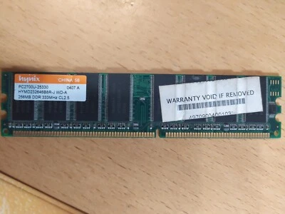Hynix HYMD232646B8R-J  (256MB DDR   PC2700U-25330  333MHz DIMM 184-pin) - Image 1 of 2