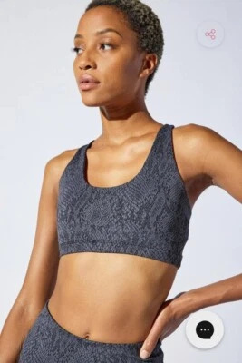 Sujetador deportivo espalda cruzada estampado serpiente Life in Motion nuevo con etiquetas MPG talla L Foto 1 de 3