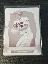 2014 Topps Triple Threads Justin Upton 1/1 Magenta Printing Plate