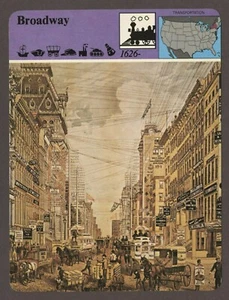 Broadway Story of America Transport History Card - Bild 1 von 1