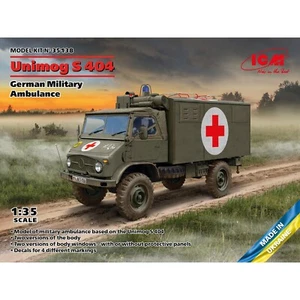 ICM 35138 Scale models car kit 1:35 Unimog S 404 German Military Ambulance - Picture 1 of 14