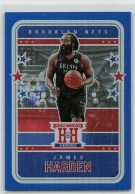 JAMES HARDEN 2020-21 Chronicles Hometown Heroes OPTIC #564 BLUE PRIZM /99 - Image 1 of 2