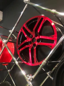 Gloss Transp Candy STRAWBERRY RED powder coating paint (FIT TRIBO), 1Lb/0.45kg - Picture 1 of 5