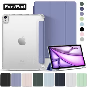 For 2024 iPad Air 11" 13" / Pro 11" 13" 5/6/7/8/9/10th Leather Stand Case Cover - Picture 1 of 23