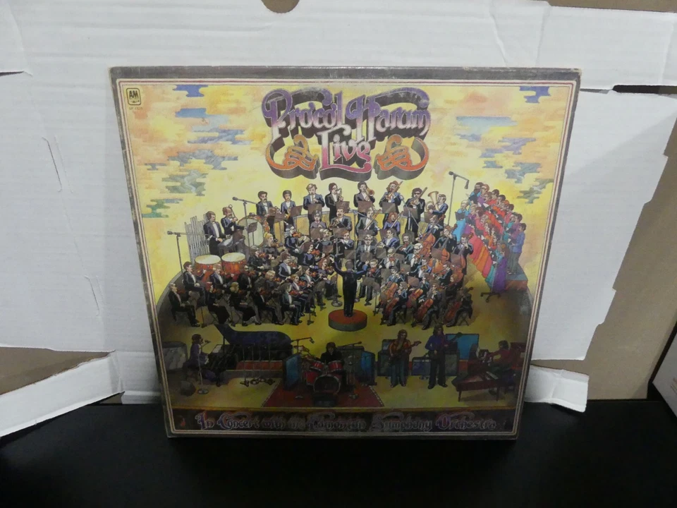 Procol Harum Live With The Edmonton Symphony Orchestra Vinyl LP 1972 A&M SP-4335 - Imagem 1 de 2