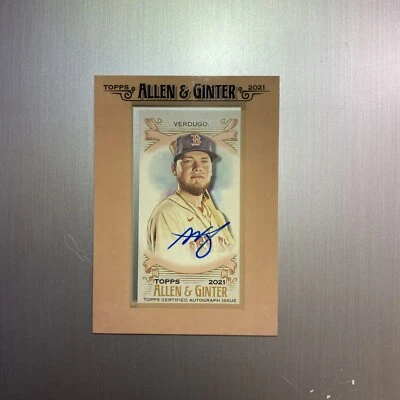 2021 Topps Allen & Ginter's Framed Mini Alex Verdugo Auto #FMA-AV - Image 1 of 2