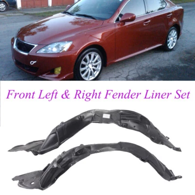 Splash Shield For 2006-2008 Lexus IS250 IS350 Front Left & Right Side Set of 2 Foto 1 de 4
