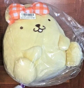 NWT Pompompurin 11" Pudding Dog Stand Ear Musubi Bow Stuffed Plush Toreba Sanrio - Picture 1 of 5