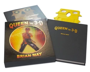 BRIAN MAY QUEEN IN 3-D BUCH ITALIENISCHE ILLUSTRIERTE AUSGABE MIT STEREOSKOP NEU - Bild 1 von 3