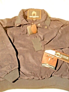 Weatherproof Micro Suede Bomber Style Jacket Men L NEW Salesman Sample W/ Tags - Picture 1 of 12