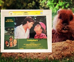 CGC 10 SS Caddyshack Lobby Card #3 signed by Michael O'Keefe Noonan 11x14 1980