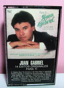 RCA/Ariola Int 1987 Juan Gabriel 14 Exitos Originales Para Ti Cassette Tape VG+ - Picture 1 of 3