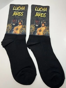 Lucha Brothers Penta Zero Miedo Rey Fenix Custom Athletic Socks AEW WWE AAA - Picture 1 of 3