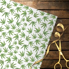 Various Illustrated Cannabis Weed Wrapping Paper Gift Wrap Birthday Present