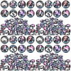  400 Pcs Glass Time Gems Cabochons Zodiac Charms for Jewelry Making