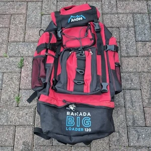 Bolso Andes Ramada Big Loader 120L Rojo y Negro Senderismo Caminar Camping Festivales - Imagen 1 de 7
