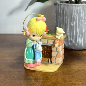 Precious Moments Brighten Up Weihnachtsschmuck leuchtet 1998 Mädchen Strumpf - Bild 1 von 6