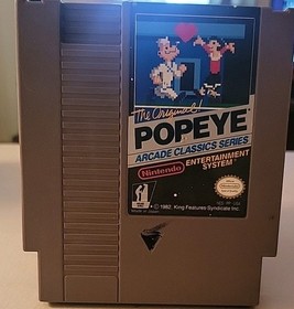 The Original Popeye Arcade Classic Series NES Nintendo Juego 1982 Probado Funcionando