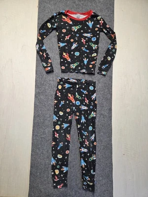 PJ Place Girl's Pjama Suit Black Size 8 Long Sleeves Elastic Waist Relaxed Wear - Image 1 of 4