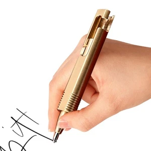 Messing Kugelschreiber klein Schreibstifte Journal Pens, Messing kurz Kugelschreiber - Bild 1 von 10