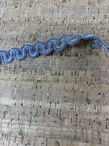 Vintage SEQUIN LACE Elastic Trim LAVENDER SILVER (33 YARDS .5 IN WIDE) LOT AJ - Picture 1 of 3