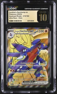 2025 Destined Rivals #215/182 Garchomp di Cynthia ex CGC 10 - Foto 1 di 2