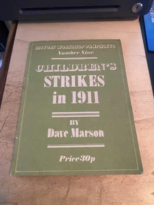 Dave Marson: Children's Strikes in 1911 1973 Good Social History Workshop PB - Imagen 1 de 1