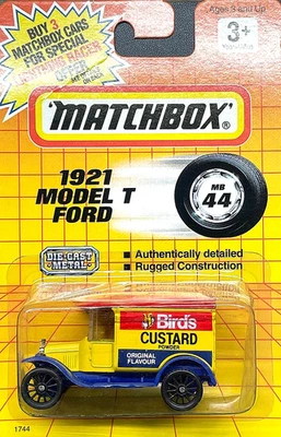 Matchbox 1921 Model T Ford BIRD'S CUSTARD Delivery Truck On Card - Image 1 of 2