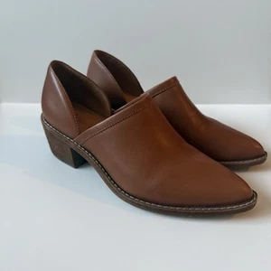 Botines Madewell Western de cuero marrón con punta para mujer talla 6 - Imagen 1 de 9