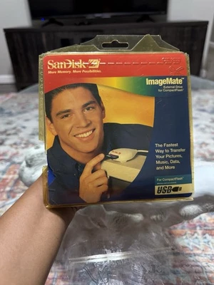 Genuine Vintage Sandisk Imagemate SDDR-31 USB Compact Flash Card Reader New New - Image 1 of 2