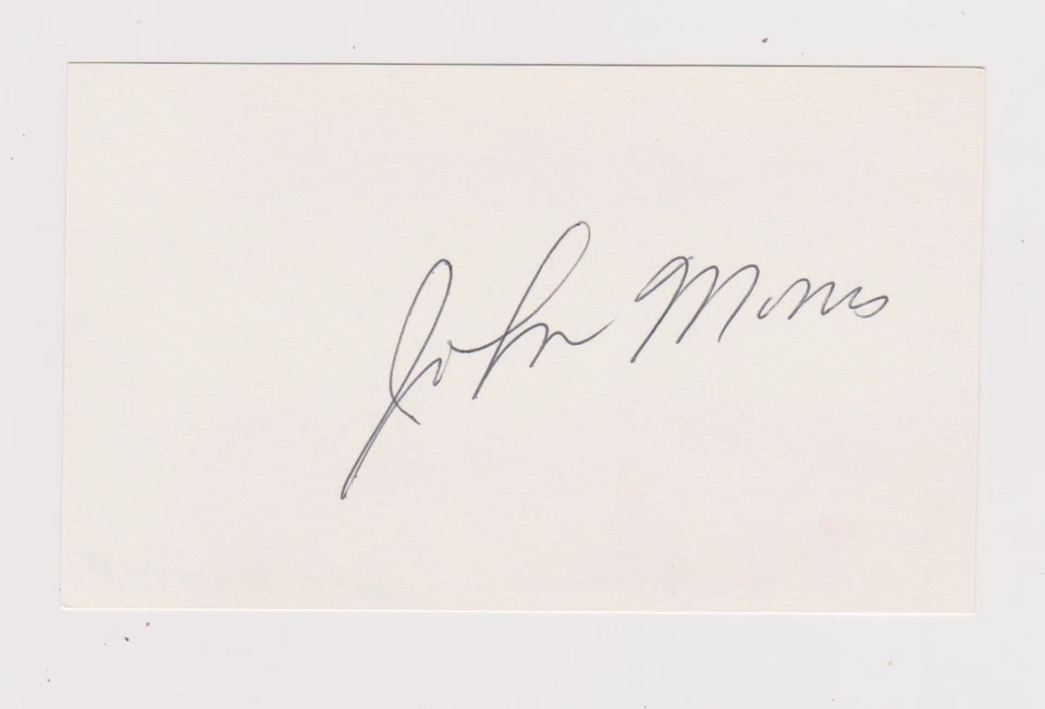 John Morris - Signed 3x5 - Debut 1986 - Cardinals - Image 1 of 1