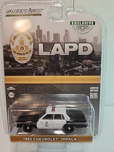 Greenlight Collectibles Exclusive - LAPD - 1982 Chevrolet Impala (Black/White) - Picture 1 of 1