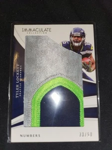 2018 Panini Immaculate, Tyler Lockett., "Jumbo Patch", #33/50, (111) - Bild 1 von 3