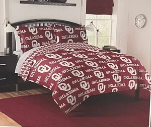 The Northwest Company Oklahoma Sooners 5-Piece Queen Comforter Set  New in Pack - Picture 1 of 3