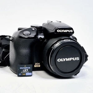 Olympus SP Series SP-570 UZ 10.0MP Digital Camera - Black w/ 1GB XD Picture Card - Picture 1 of 15