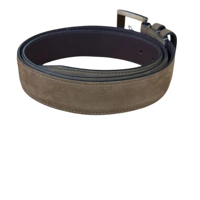 Allen Edmonds "WIDE BASIC" Suede Dress Belt #1016716 Size 40 Light Brown - Image 1 of 4