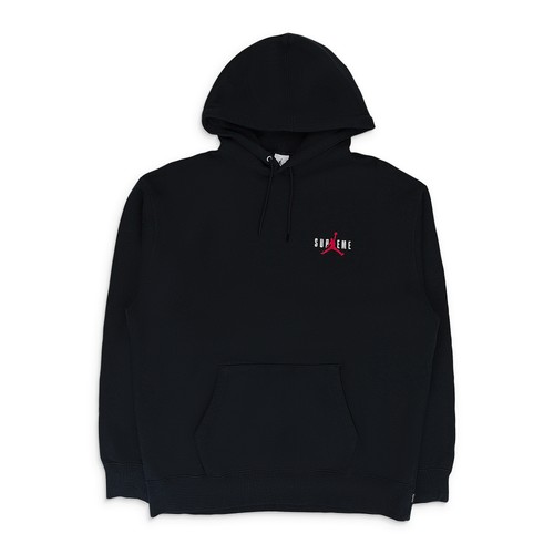 FELPA CON CAPPUCCIO JUMPMAN SUPREME NERA NUOVA CON ETICHETTE TAGLIA L $300