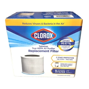 Clorox Tabletop True HEPA Air Purifier Replacement Filter 12020 Fits 11020 11021 - Picture 1 of 9