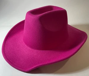 Hellrosa Filz Cowboy Cowgirl Hut, Western Kostüm Party Zubehör EUC - Bild 1 von 5