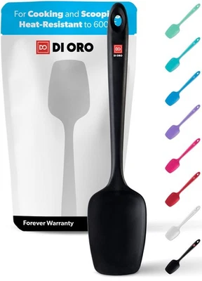 DI ORO Seamless Series Silicone Spoon Spatula - BPA Free Pro-Grade Non-Stick ... - Image 1 of 4