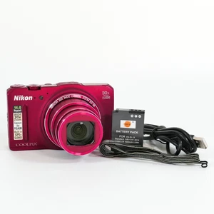 Nikon Coolpix S9700 Red 16MP Compact Digital Camera 30x zoom Battery near MINT! - Picture 1 of 13